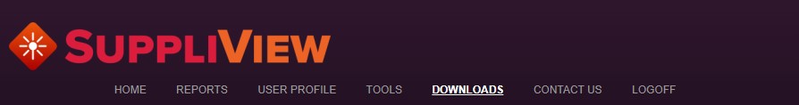 Suppliview's navbar