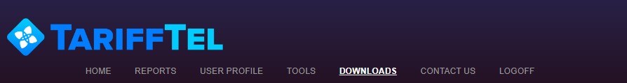 TariffTel's navbar